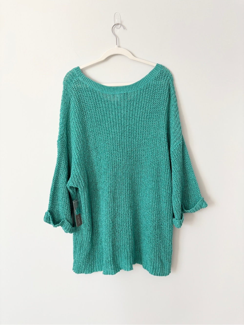 Multiples Teal Green Knit Sweater